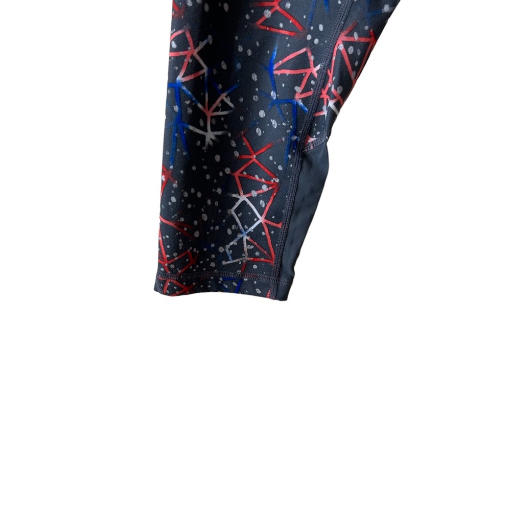 Zella Geometric Pattern, Orange, White, Gray Blue - image 5